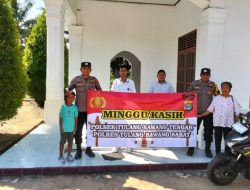 Ini Yang Dilakukan Polsek TBT, Laksanakan Pengamanan Ibadah Gereja Minggu Kasih Di Gereja GITJ Tiyuh Tirta Makmur