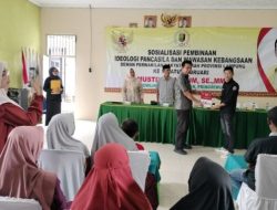 Mustika Bahrum sosialisasi Perda Di Desa Bagelen, Kecamatan Gedong Tataan, Kabupaten Pesawaran